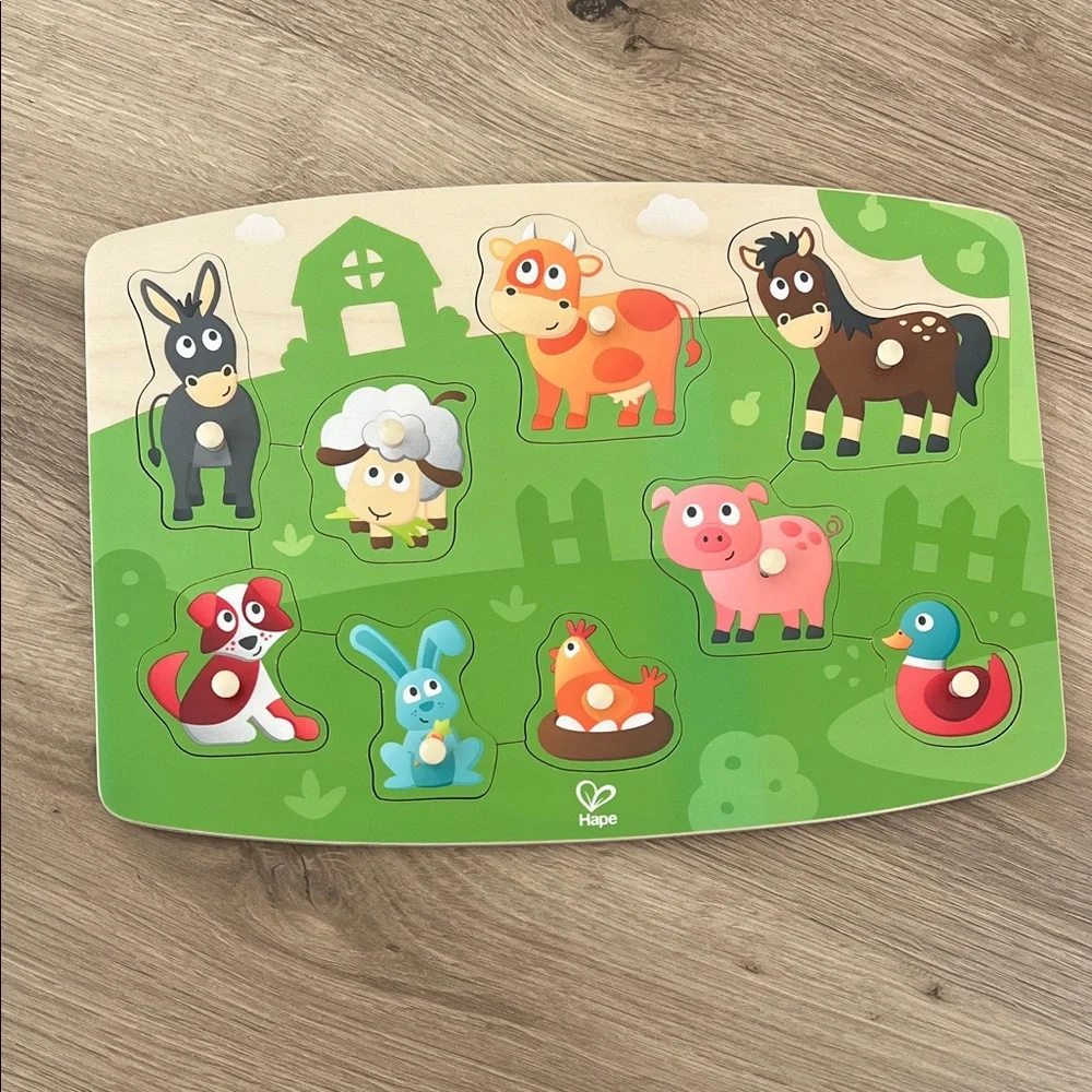 Hape Wooden Farm Animal Puzzle